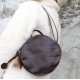 Rupert Circular Bag Dark Brown Croco print